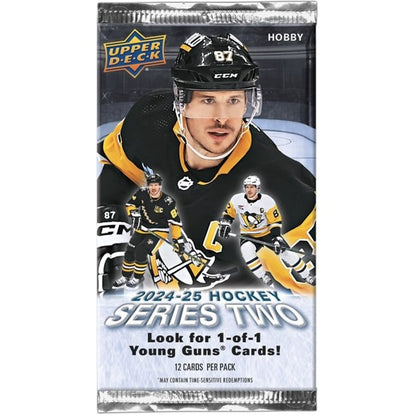 2024-25 NHL Hockey Series 2 Hobby Pack - 12 Cards - Upper Deck