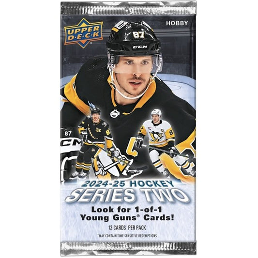 2024-25 NHL Hockey Series 2 Hobby Pack - 12 Cards - Upper Deck