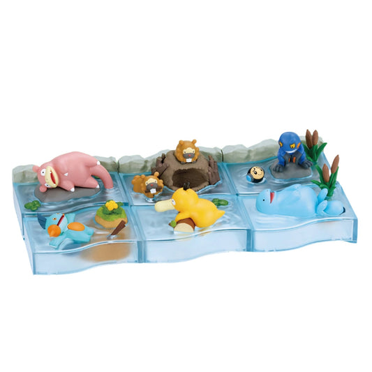Pokemon Nonbiri Relax Time Take a Break in the River Blind Box - 1 Random Figurine, 6 Possible Designs - Re-ment