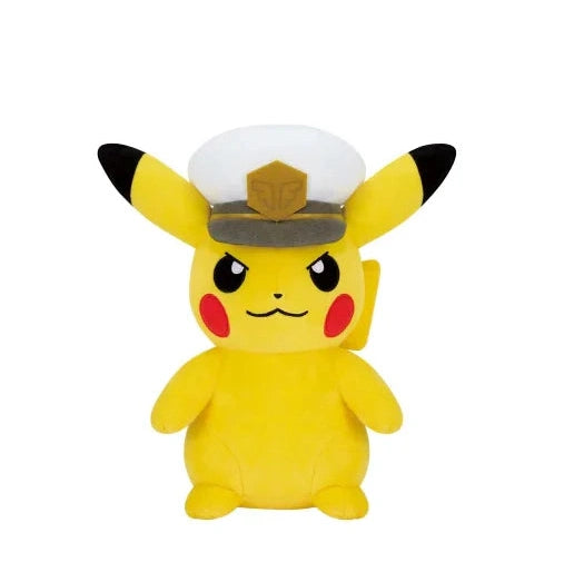 Pokémon Captain Pikachu Mouth Closed Ver. 8" Plush - Banpresto Meccha Mofugutto