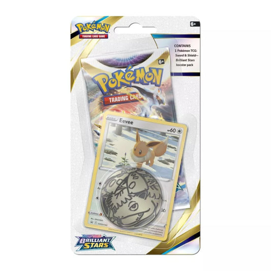 Pokemon TCG Sword & Shield Brilliant Stars Booster Pack - 10 Cards, Blister Package