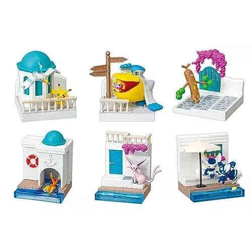 Pokemon Town 3 Sea Breeze Street Blind Box - 1 Random Figure, 6 Possible Designs - Re-ment