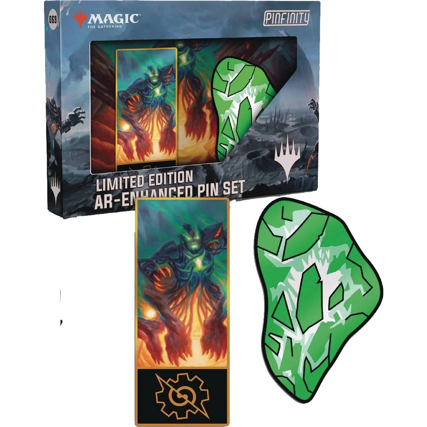 Magic: The Gathering The Brothers War Mishra & Weakstone Limited Edition AR-Enhanced Pin Set - Pinfinity, Wizards of the Coast