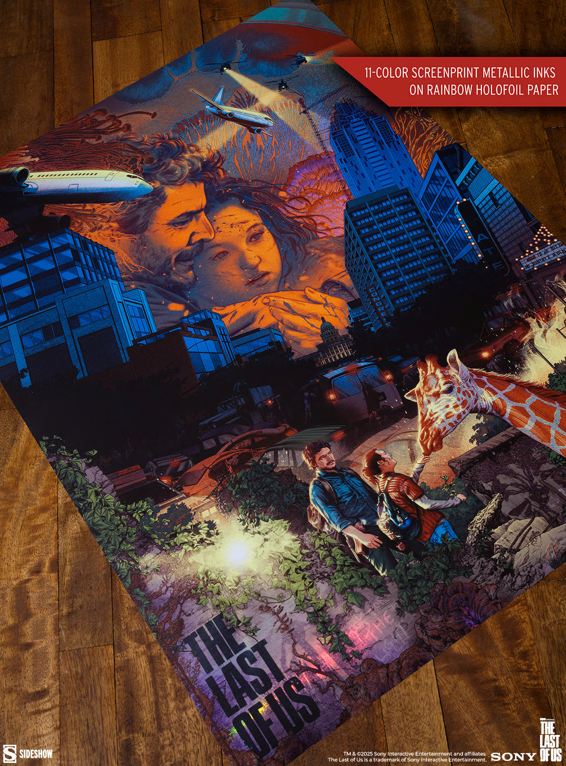 The Last of Us: It's Okay Baby Girl, I Got You Art Print - Kevin Tong - Limited Ed. Rainbow Holofoil Screenprint