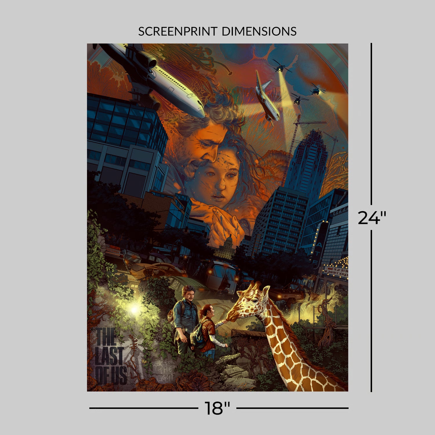 The Last of Us: It's Okay Baby Girl, I Got You Art Print - Kevin Tong - Limited Ed. Rainbow Holofoil Screenprint