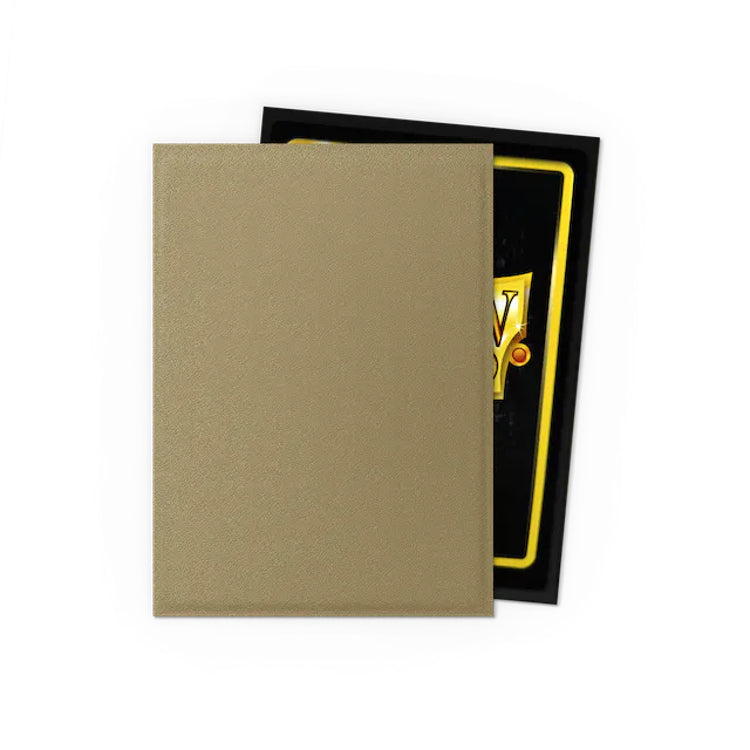 Matte Dual TCG Card Sleeves - Truth Gold, 100 Count, Standard Size - Dragon Shield