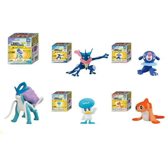 Pokemon Moncolle Box Vol. 13 Water Type - 1 Random Mini Figure with Gum Candy - Takara Tomy A.R.T.S.