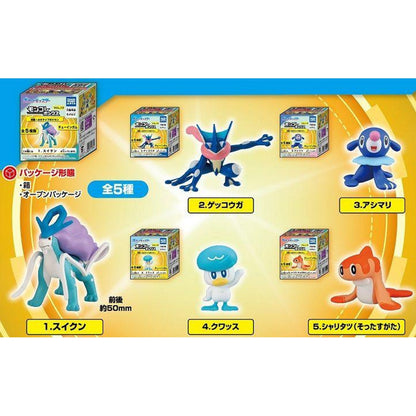 Pokemon Moncolle Box Vol. 13 Water Type - 1 Random Mini Figure with Gum Candy - Takara Tomy A.R.T.S.