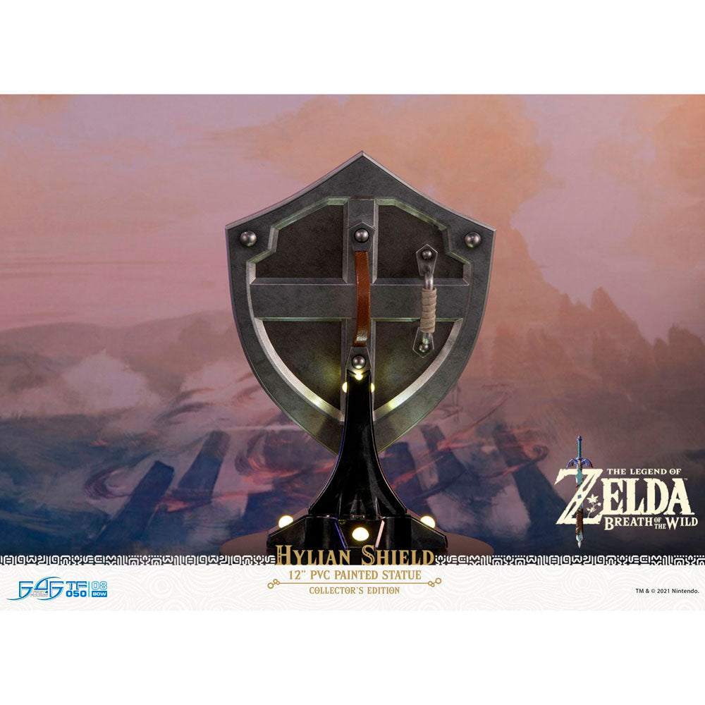 Legend of Zelda BOTW Hylian Shield Light Up Statue F4F