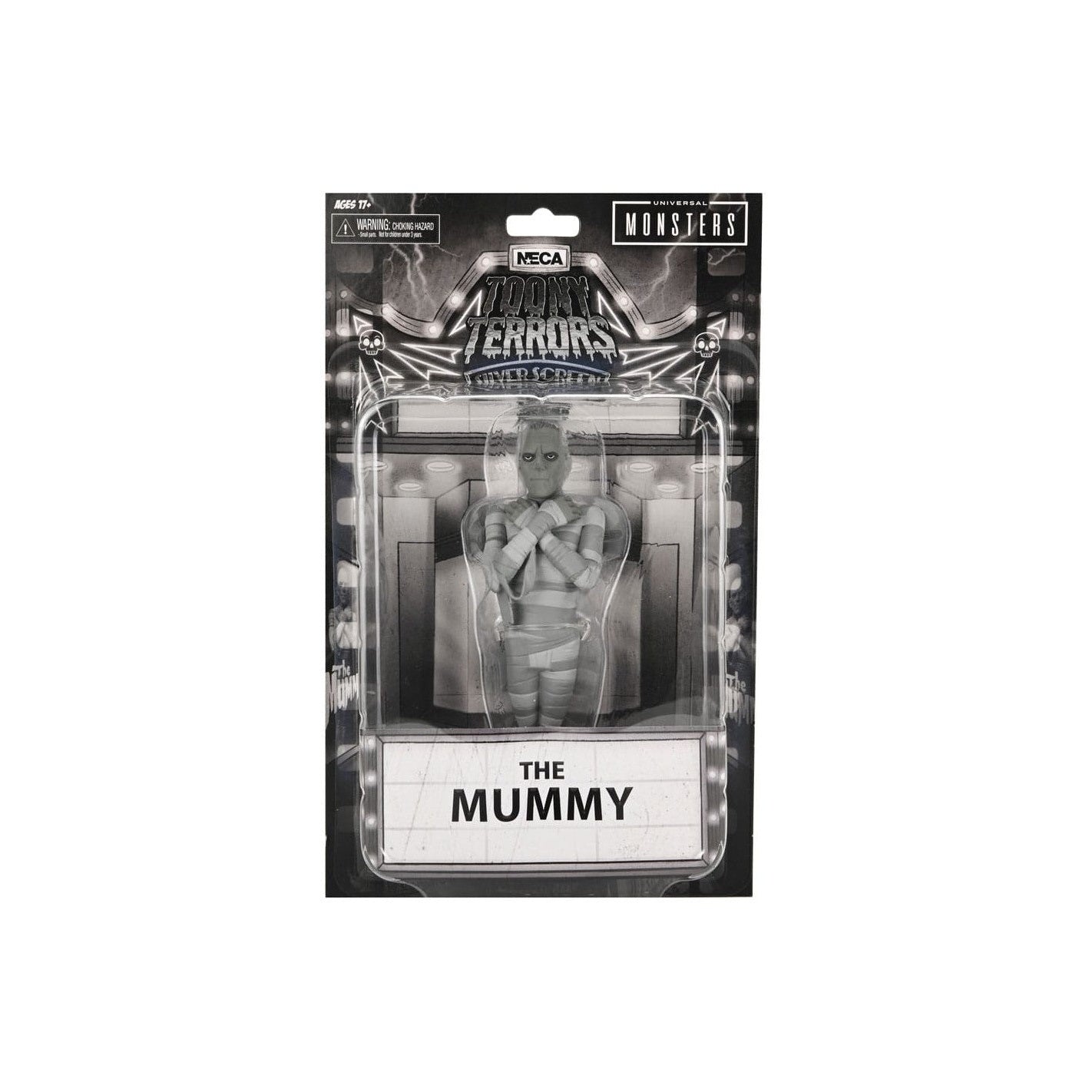 Universal Monsters The Mummy Silver Screen Edition Action Figure - NECA - Toony Terrors