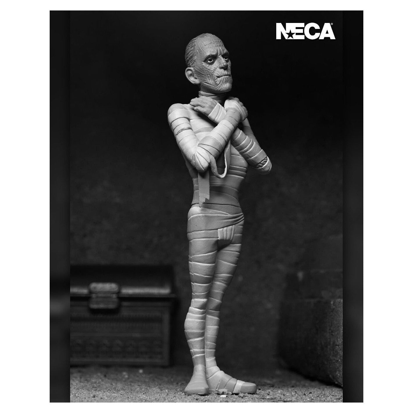 Universal Monsters The Mummy Silver Screen Edition Action Figure - NECA - Toony Terrors