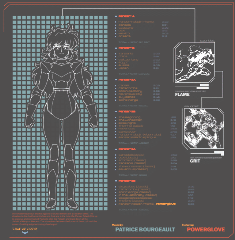 Panzer Paladin Soundtrack 3 LP Vinyl