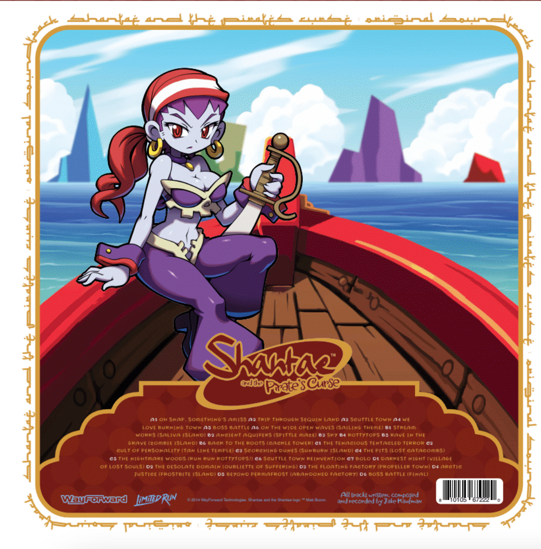 Shantae and the Pirate's Curse 2 LP Vinyl Soundtrack