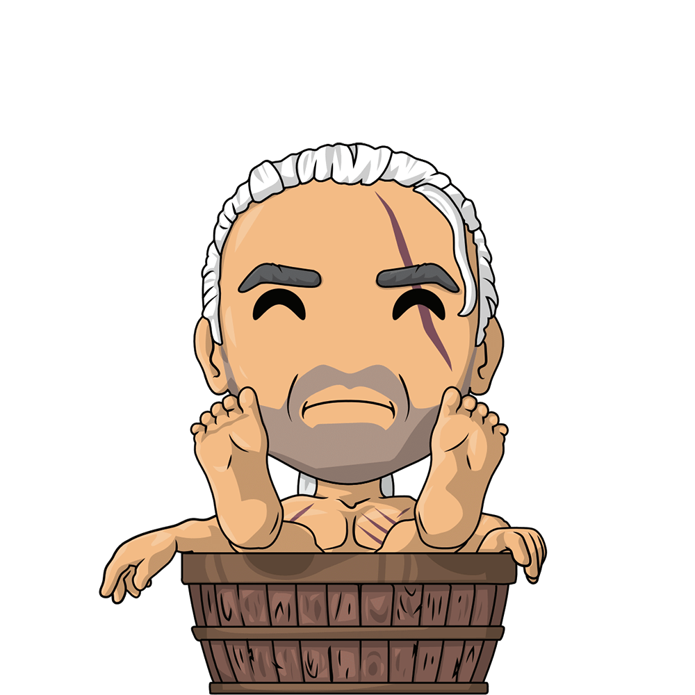 The Witcher Bathtub Geralt Vinyl Youtooz Figure