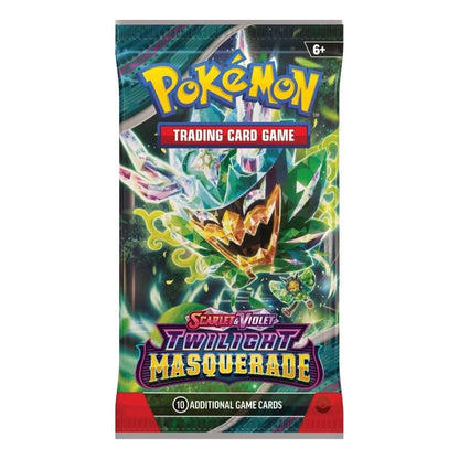 Pokemon TCG Scarlet & Violet Twilight Masquerade Booster Pack - 10 Cards