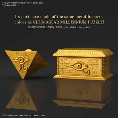 Yu-Gi-Oh! Duel Monsters Ultimagear Millennium Puzzle Gold Sarcophagus Model Kit - Bandai