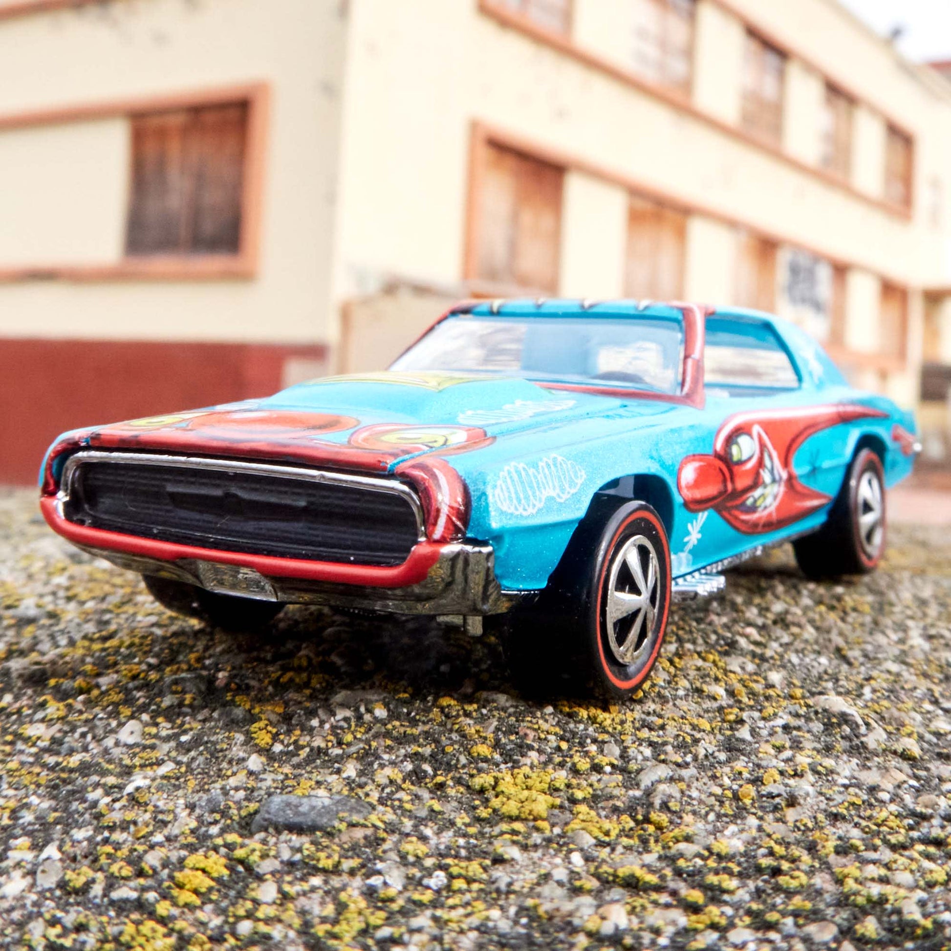 Hot Wheels x Kenny Scharf Custom T-Bird - 1:64 Scale Diecast Car - Mattel Creations Exclusive