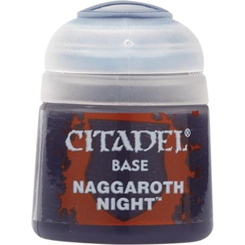 Citadel Base: Naggaroth Night - Warhammer Model Paint, 12ml Pot - Games Workshop