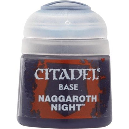 Citadel Base: Naggaroth Night - Warhammer Model Paint, 12ml Pot - Games Workshop