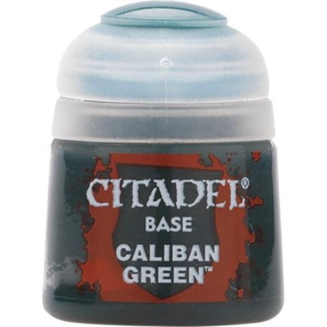 Citadel Base: Caliban Green - Warhammer Model Paint, 12ml Pot - Games Workshop