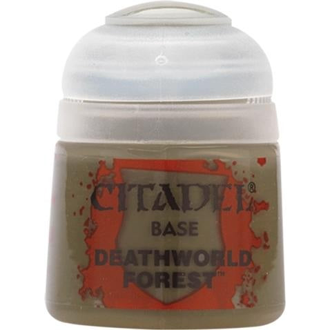 Citadel Base: Deathworld Forest - Warhammer Model Paint, 12ml Pot - Games Workshop