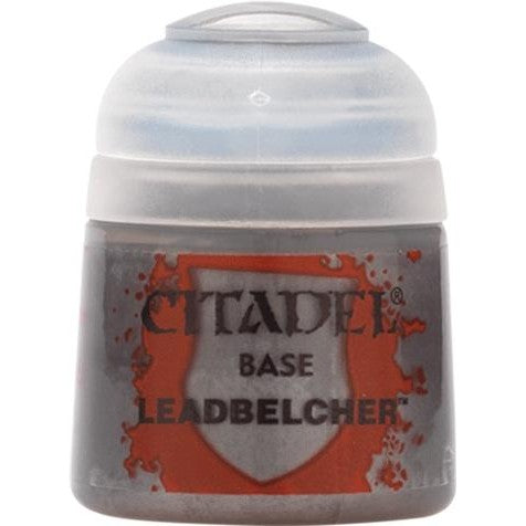 Citadel Base: Leadbelcher - Warhammer Model Paint, 12ml Pot - Games Workshop