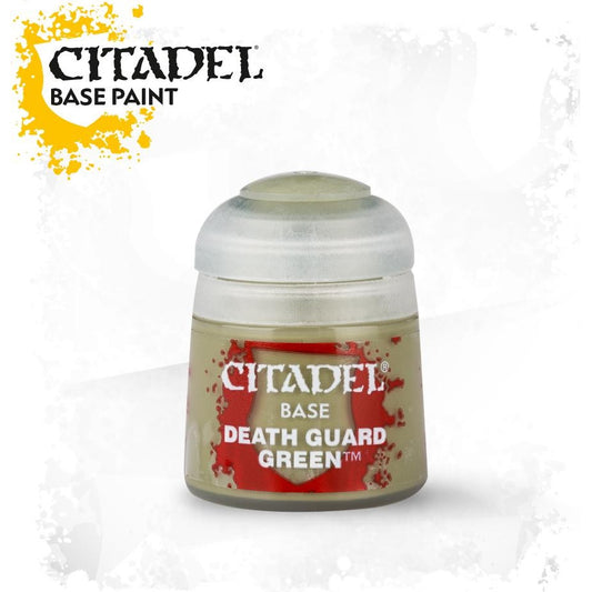 Citadel Base: Death Guard Green - Warhammer Model Paint, 12ml Pot - Games Workshop
