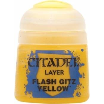 Citadel Layer: Flash Gitz Yellow - Warhammer Model Paint, 12ml Pot - Games Workshop