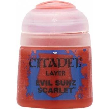 Citadel Layer: Evil Sunz Scarlet - Warhammer Model Paint, 12ml Pot - Games Workshop