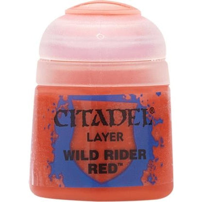 Citadel Layer: Wild Rider Red - Warhammer Model Paint, 12ml Pot - Games Workshop