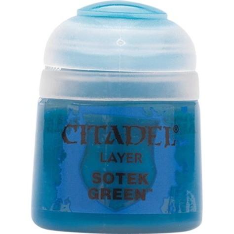Citadel Layer: Sotek Green - Warhammer Model Paint, 12ml Pot - Games Workshop