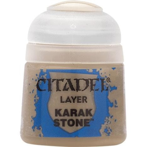 Citadel Layer: Karak Stone - Warhammer Model Paint, 12ml Pot - Games Workshop