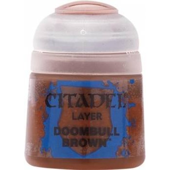 Citadel Layer: Doombull Brown - Warhammer Model Paint, 12ml Pot - Games Workshop