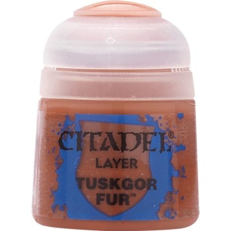 Citadel Layer: Tuskgor Fur - Warhammer Model Paint, 12ml Pot - Games Workshop