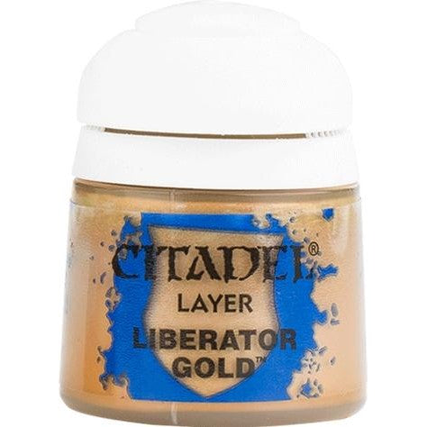 Citadel Layer Liberator Gold - Warhammer Model Paint, 12ml Pot - Games Workshop