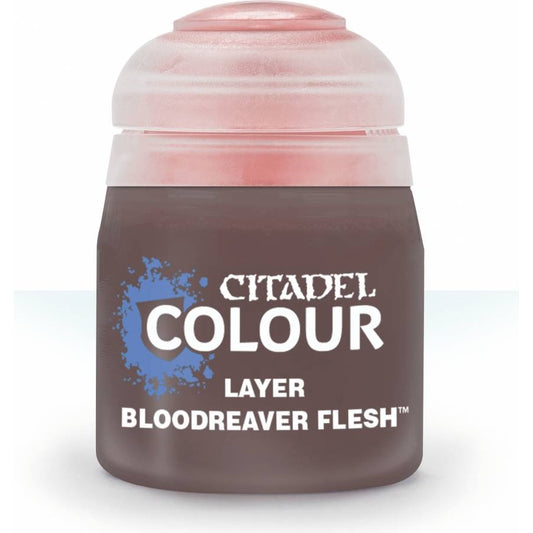 Citadel Colour: Layer Bloodreaver Flesh - Warhammer Model Paint, 12ml Pot - Games Workshop