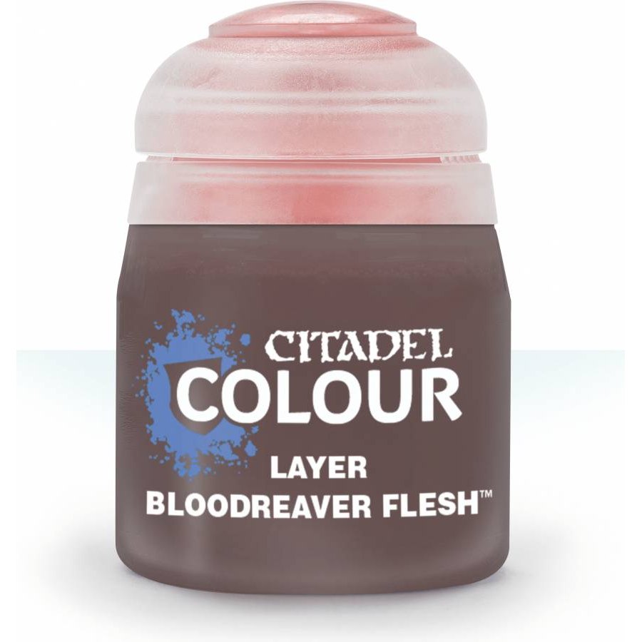 Citadel Colour: Layer Bloodreaver Flesh - Warhammer Model Paint, 12ml Pot - Games Workshop