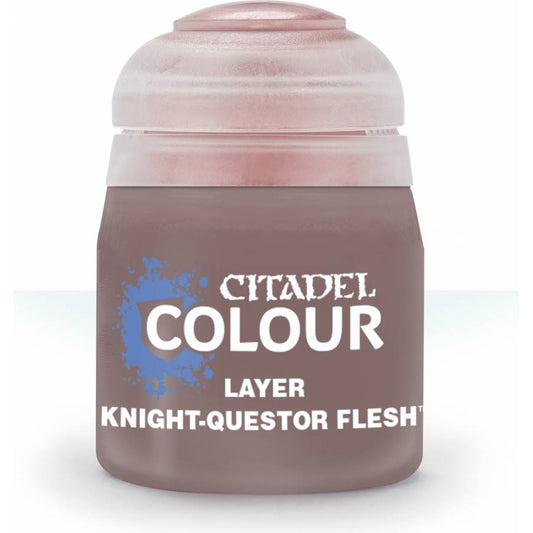 Citadel Colour: Layer Knight-Questor Flesh - Warhammer Model Paint, 12ml Pot - Games Workshop
