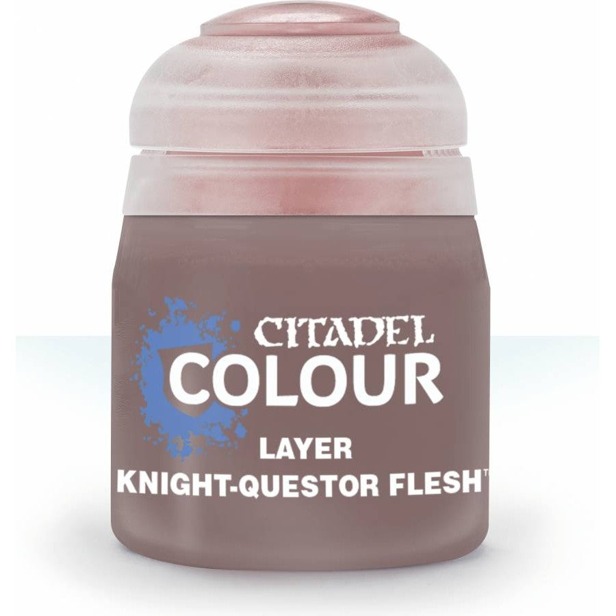 Citadel Colour: Layer Knight-Questor Flesh - Warhammer Model Paint, 12ml Pot - Games Workshop