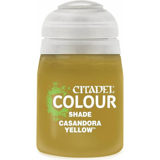 Citadel Colour: Shade Casandora Yellow - Warhammer Model Paint, 18ml Pot - Games Workshop
