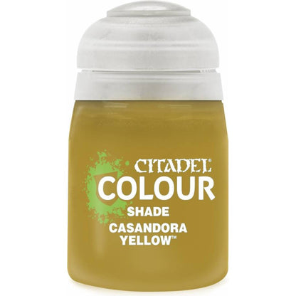 Citadel Colour: Shade Casandora Yellow - Warhammer Model Paint, 18ml Pot - Games Workshop