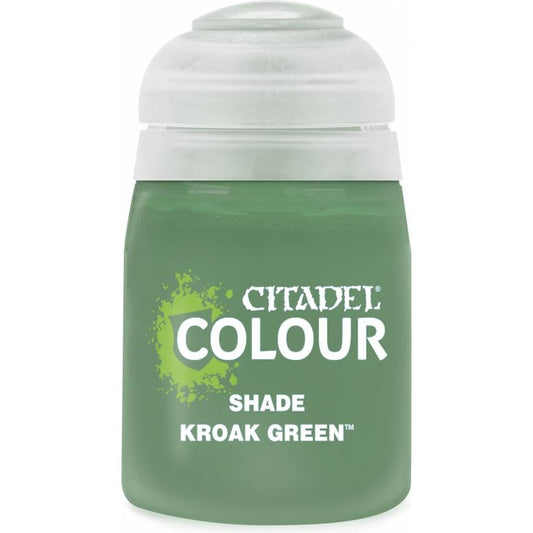 Citadel Colour: Shade Kroak Green - Warhammer Model Paint, 18ml Pot - Games Workshop