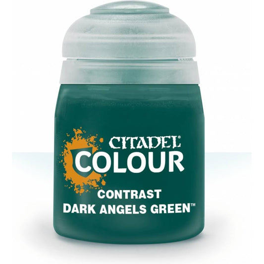 Citadel Colour: Contrast Dark Angels Green - Warhammer Model Paint, 18ml Pot - Games Workshop