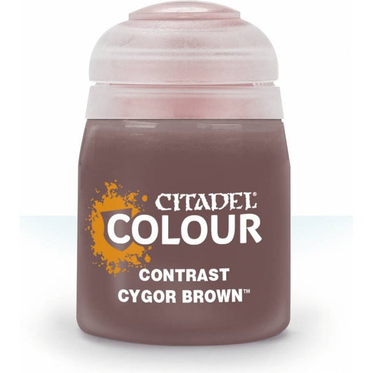 Citadel Colour: Contrast Cygor Brown - Warhammer Model Paint, 18ml Pot - Games Workshop