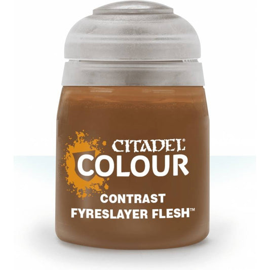 Citadel Colour: Contrast Fyreslayer Flesh - Warhammer Model Paint, 18ml Pot - Games Workshop