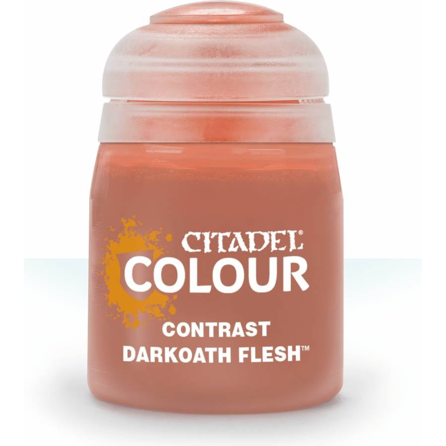 Citadel Colour: Contrast Darkoath Flesh - Warhammer Miniature Paint, 18ml Pot - Games Workshop