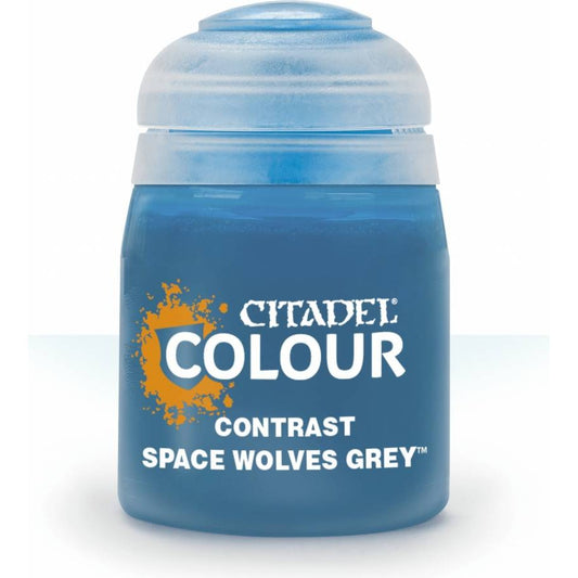 Citadel Colour: Contrast Space Wolves Grey - Warhammer Model Paint, 18ml Pot - Games Workshop
