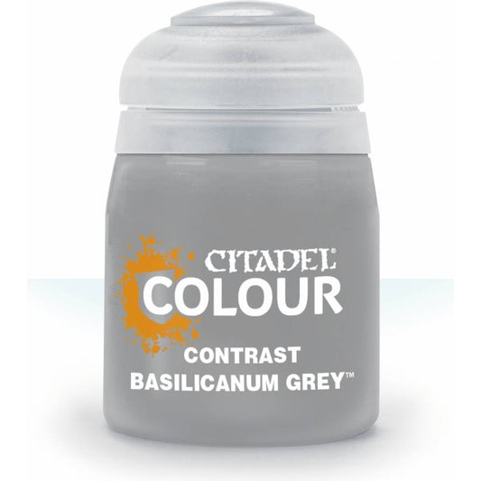 Citadel Colour: Contrast Basilicanum Grey - Warhammer Model Paint, 18ml Pot - Games Workshop