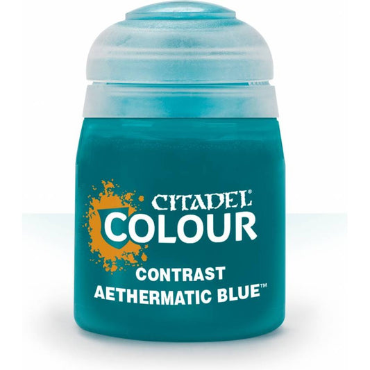 Citadel Colour: Contrast Aethermatic Blue - Warhammer Model Paint, 18ml Pot - Games Workshop