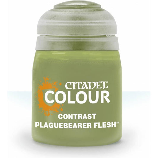 Citadel Colour: Contrast Plaguebearer Flesh - Warhammer Model Paint, 18ml Pot - Games Workshop